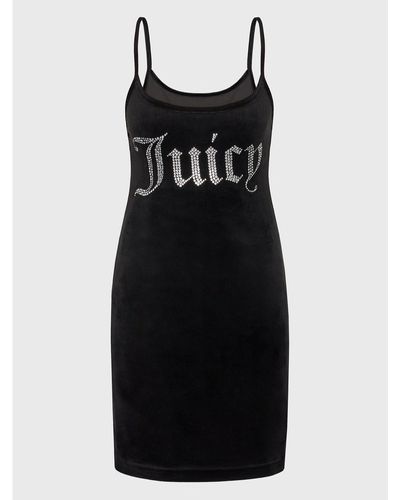 Juicy Couture Kleid Für Den Alltag Rae Jcwe222003 Slim Fit - Schwarz