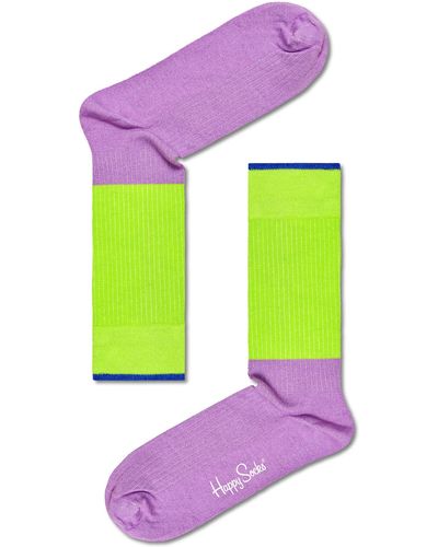 Happy Socks 2Er-Set Hohe -Socken Xzip02-0200 - Lila