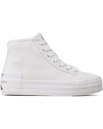 Calvin Klein Sneakers Vulc Flatform Bold Essential Yw0Yw01031 Weiß