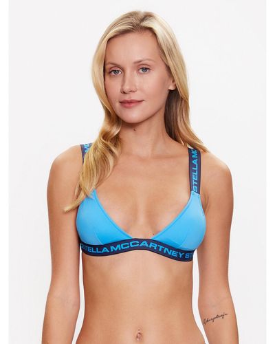 Stella McCartney Bikini-Oberteil Logo Classic S7By81890.45612 - Blau