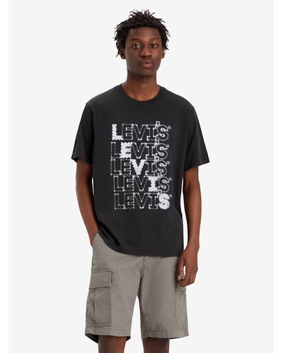 Levi's T-Shirt 16143-1240 Relaxed Fit - Schwarz