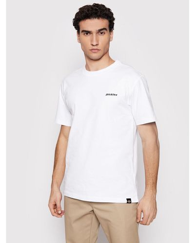Dickies T-Shirt Ss Loretto Dk0A4X9Owhx Weiß Regular Fit