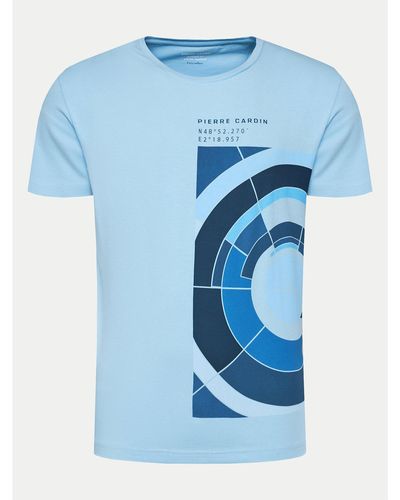 Pierre Cardin T-Shirt 21040/000/2100 Modern Fit - Blau