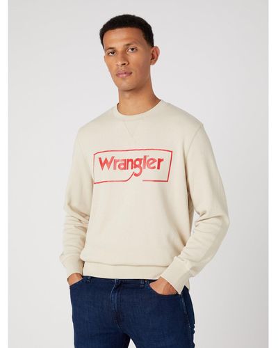 Wrangler Sweatshirt W662Hac22 112331852 Regular Fit - Natur