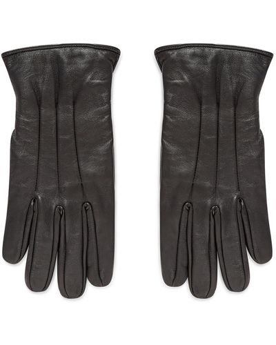 Jack & Jones Herrenhandschuhe Jacmontana Leather Gloves Noos 12125090 - Schwarz