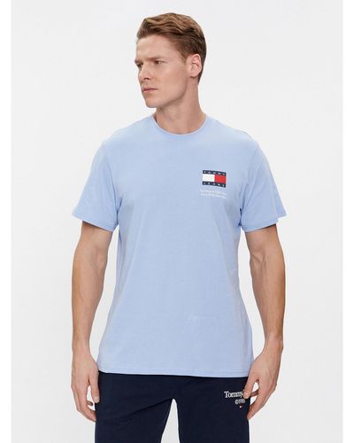 Tommy Hilfiger T-Shirt Essential Flag Dm0Dm18263 Slim Fit - Blau