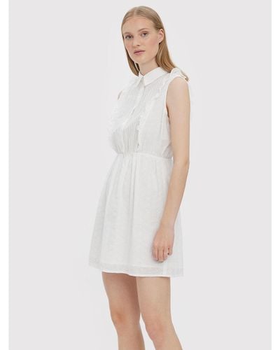 Vero Moda Sommerkleid Sally 10272001 Weiß Regular Fit