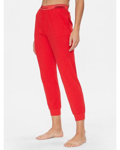 Calvin Klein Pyjamahose 000Qs7045E Regular Fit - Rot