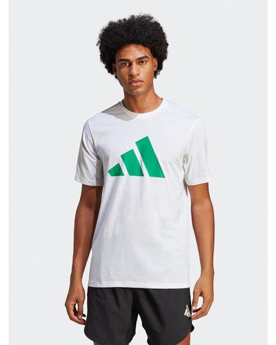 adidas Technisches T-Shirt Essentials Feelready Logo Ic1219 Weiß Regular Fit