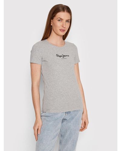 Pepe Jeans T-Shirt Pl502711 Slim Fit - Grau