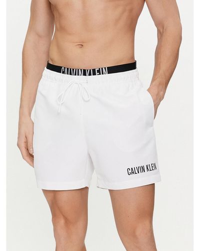Calvin Klein Badeshorts Km0Km00992 Weiß Regular Fit
