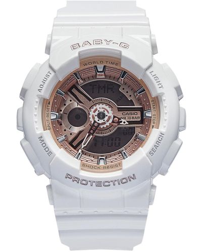 G-Shock Uhr Ba-110X-7A1Er Weiß - Mettallic