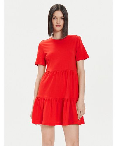 ONLY Kleid Für Den Alltag May 15286934 Regular Fit - Rot