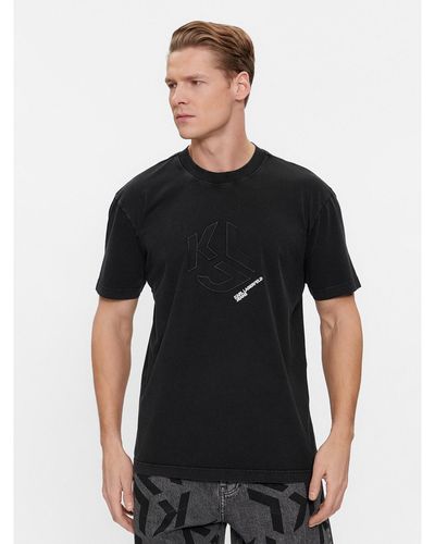Karl Lagerfeld T-Shirt 240D1705 Regular Fit - Schwarz