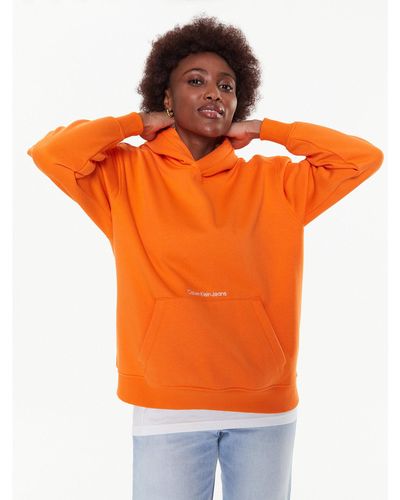 Calvin Klein Sweatshirt J20J220945 Oversize - Orange