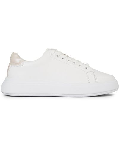Calvin Klein Sneakers Raised Cupsole Lace Up Hw0Hw01668 Weiß