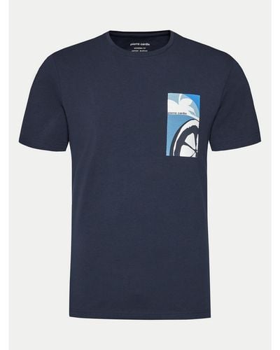 Pierre Cardin T-Shirt 21060/000/2102 Modern Fit - Blau