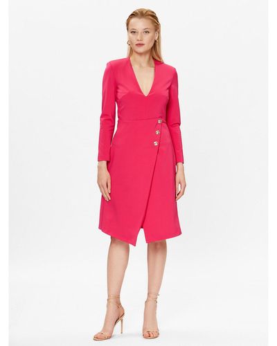 Pinko Kleid Für Den Alltag Angolare 100943 A0Hm Regular Fit - Pink