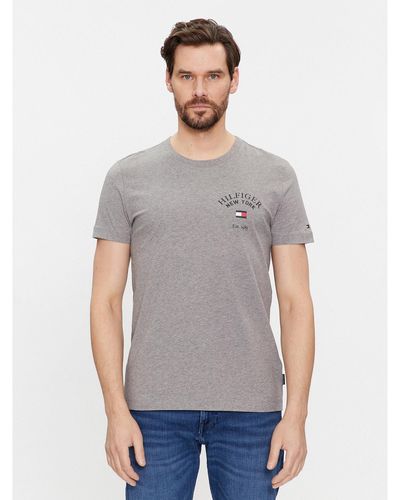 Tommy Hilfiger T-Shirt Arch Varsity Mw0Mw33689 Regular Fit - Grau
