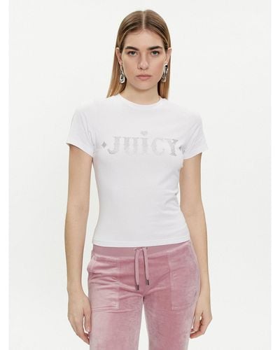Juicy Couture T-Shirt Ryder Rodeo Jcbct223826 Weiß Slim Fit