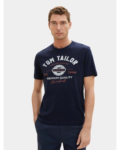 Tom Tailor T-Shirt 1037735 Regular Fit - Blau