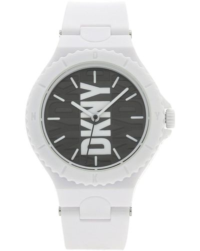 DKNY Uhr Chambers Ny6657 Weiß - Mettallic