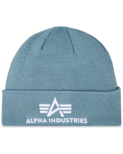 Alpha Industries Mütze 3D Beanie 168910 - Blau