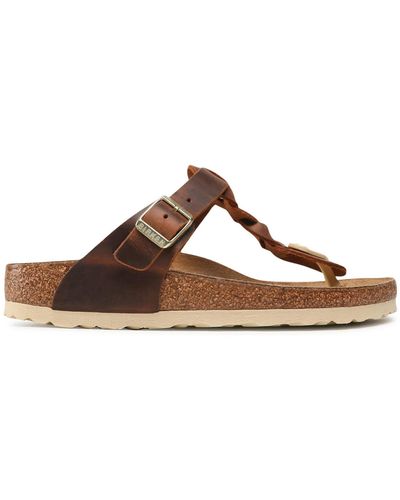 Birkenstock Zehentrenner gizeh braided 1021336 cognac - Braun