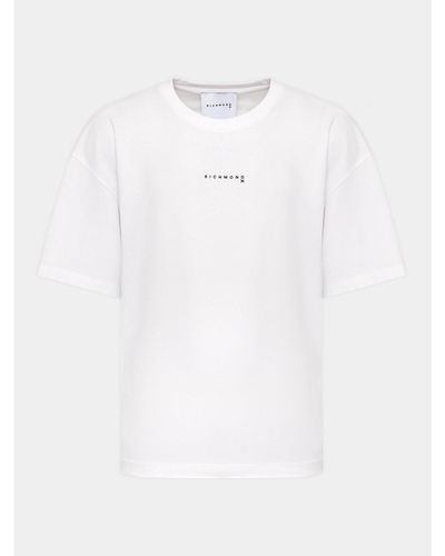 Richmond X T-Shirt Uma23124Ts Weiß Relaxed Fit