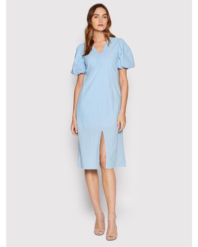 Vero Moda Kleid Für Den Alltag Thilde 10263986 Regular Fit - Blau