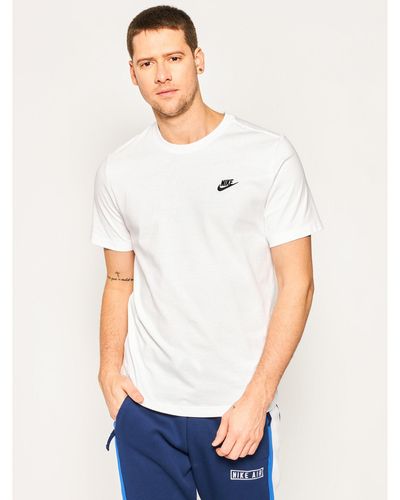Nike T-Shirt Sportswear Club Ar4997 Weiß Standard Fit