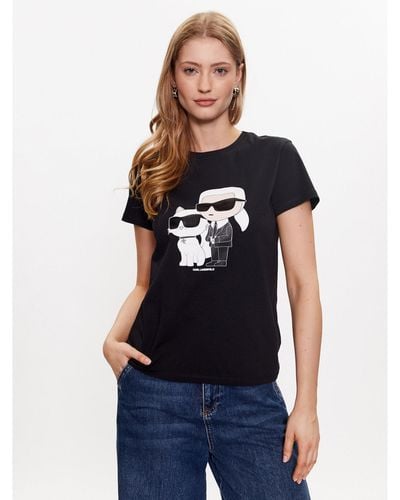 Karl Lagerfeld T-Shirt Ikonik 2.0 230W1704 Regular Fit - Blau