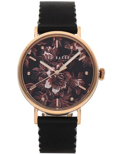 Ted Baker Uhr Phylipa Bloom Bkpphf202 - Schwarz
