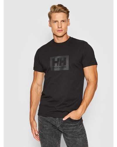 Helly Hansen T-Shirt Box 53285 Regular Fit - Schwarz