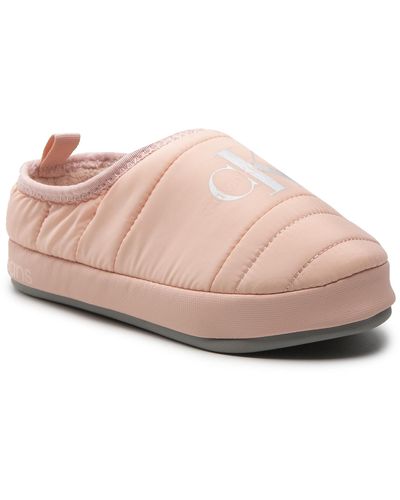 Calvin Klein Hausschuhe home slipper wn yw0yw00747 pink blush tky