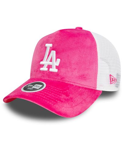 KTZ Cap Wmns Velour Trucker La Dodgers 60503425 - Pink