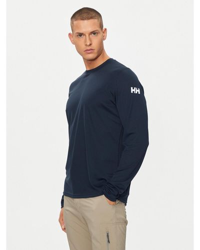 Helly Hansen Technisches T-Shirt Hh Tech Crew Ls 48364 Regular Fit - Blau