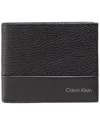 Calvin Klein Kleine Herren Geldbörse Subtle Mix Bifold 6Cc W/Bill K50K509182 - Schwarz