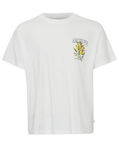 Solid T-Shirt 21107784 Weiß Regular Fit