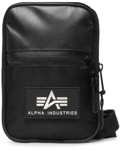 Alpha Industries Umhängetasche Ruber Print Utility Bag 198911 - Schwarz