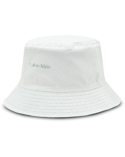 Calvin Klein Bucket Hat K60K610992 Écru - Weiß
