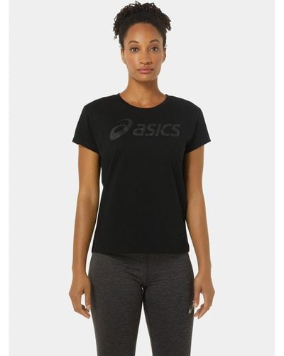 Asics Technisches T-Shirt Big Logo Tee Iii 2032C411 Ahletic Fit - Schwarz