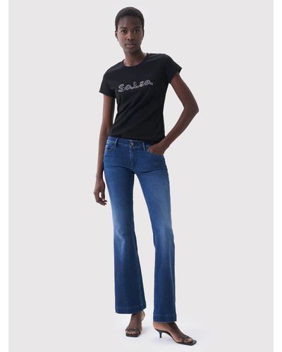 Salsa Jeans T-Shirt 124326 Regular Fit - Blau