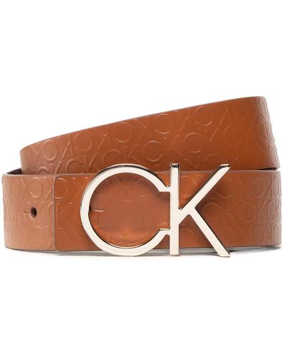 Calvin Klein Damengürtel Re-Lock Ck Rev Belt 30Mm K60K610156 0Hf - Braun
