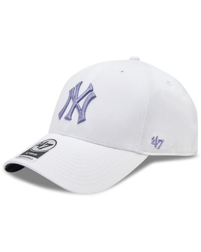 '47 Cap Mlb New York Yankees Enamel Twist Under '47 Mvp B-Enlsp17Ctp-Wh Weiß