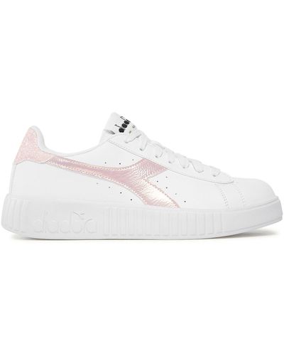 Diadora Sneakers step p shimmer 101.179556-c8016 white / peach melba - Weiß
