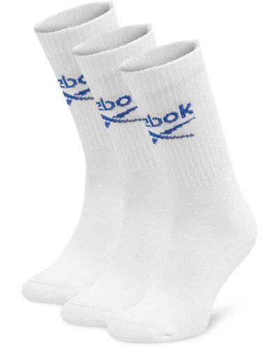 Reebok 3Er-Set Hohe -Socken R0258-Ss24 (3-Pack) Weiß