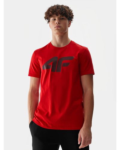 4F T-Shirt Wss24Ttshm1155 Regular Fit - Rot