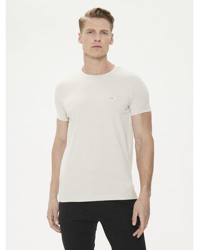 Calvin Klein T-Shirt K10K112724 Slim Fit - Weiß