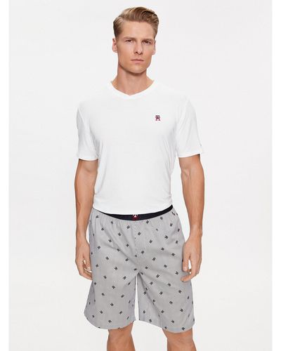 Tommy Hilfiger Pyjama Um0Um02810 Weiß Regular Fit